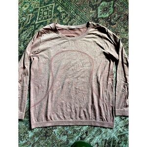 Lululemon Run Swiftly Tech Long Sleeve shirt mauve womens 12